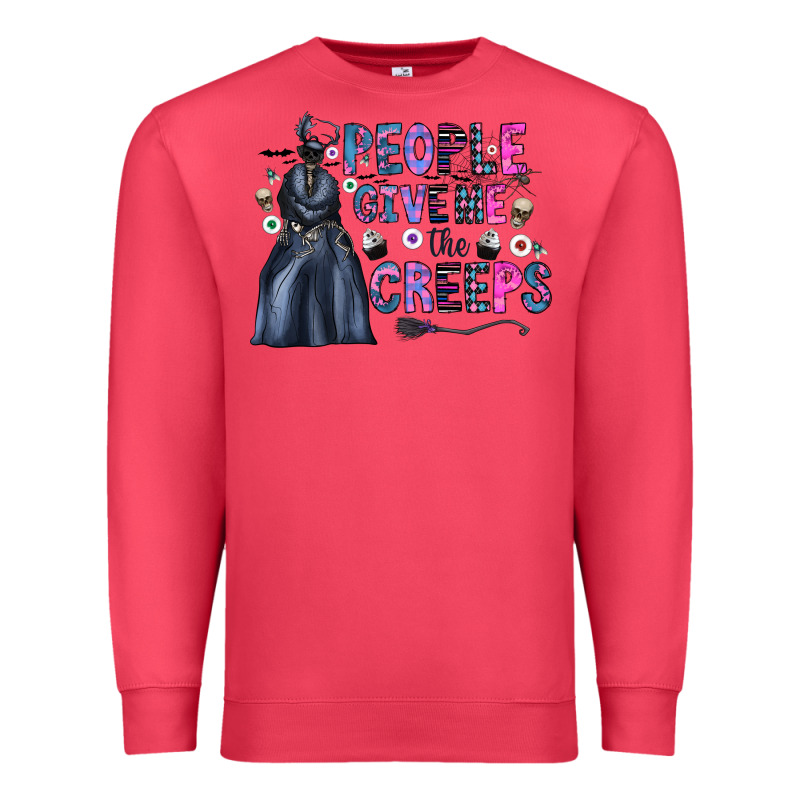 People Give Me The Creeps Premium Sweatshirt by CowhideDigitalArt | Teevron