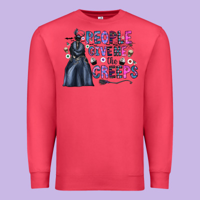 People Give Me The Creeps Premium Sweatshirt Designed By Cowhidedigitalart