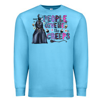 Ocean Blue people give me the creeps Premium Sweatshirt - CowhideDigitalArt