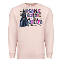Pale Pink people give me the creeps Premium Sweatshirt - CowhideDigitalArt