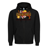 Black diamonds are a girls best friends Zipper Hoodie - RanaPortraitStore