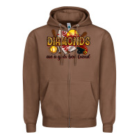 Chestnut diamonds are a girls best friends Zipper Hoodie - RanaPortraitStore
