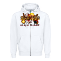 White diamonds are a girls best friends Zipper Hoodie - RanaPortraitStore
