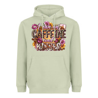 Matcha i run on caffeine and kisses Heavyweight Hoodie - Zillion Design Studio