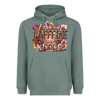 Sage i run on caffeine and kisses Heavyweight Hoodie - Zillion Design Studio