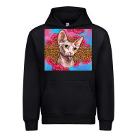 Black Western Sphynx Cat Urban Hoodie - LillyAllenDesigns