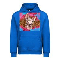 Cobalt Western Sphynx Cat Urban Hoodie - LillyAllenDesigns
