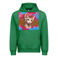 Emerald Western Sphynx Cat Urban Hoodie - LillyAllenDesigns