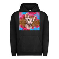 Pigment Black Western Sphynx Cat Urban Hoodie - LillyAllenDesigns