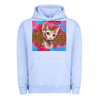 Pigment Grape Ice Western Sphynx Cat Urban Hoodie - LillyAllenDesigns