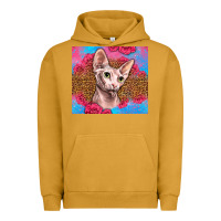 Pigment Peanut Butter Western Sphynx Cat Urban Hoodie - LillyAllenDesigns