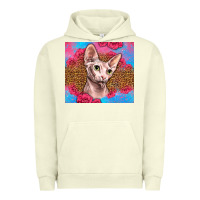 Pigment Pistachio Western Sphynx Cat Urban Hoodie - LillyAllenDesigns