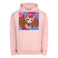 Pigment Salmon Western Sphynx Cat Urban Hoodie - LillyAllenDesigns