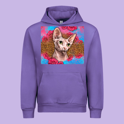 Western Sphynx Cat Urban Hoodie Designed By Lillyallendesigns