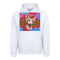 White Western Sphynx Cat Urban Hoodie - LillyAllenDesigns