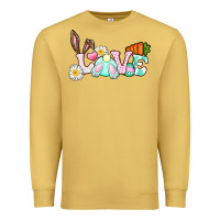 Antique Gold Love Easter bunny Easter Day Premium Sweatshirt - CowGirlArtShop