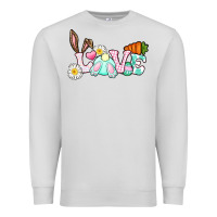 Dove Grey Love Easter bunny Easter Day Premium Sweatshirt - CowGirlArtShop