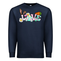 Navy Love Easter bunny Easter Day Premium Sweatshirt - CowGirlArtShop