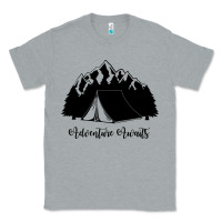 Heather Grey Adventure Camping Classic Tee - Unal Design