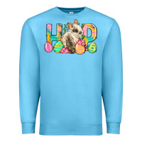Ocean Blue Hop Rabbit Easter Premium Sweatshirt - Neo Western