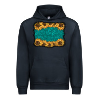 Navy sunflower background Urban Hoodie - BarkalooDesign