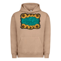 Pigment Burro sunflower background Urban Hoodie - BarkalooDesign