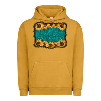 Pigment Peanut Butter sunflower background Urban Hoodie - BarkalooDesign