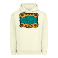 Pigment Pistachio sunflower background Urban Hoodie - BarkalooDesign