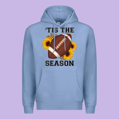 Tis The Season Football Sunflower Premium Hoodie Designed By Adodesignshop