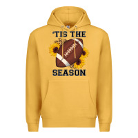 Mustard tis the season football sunflower Premium Hoodie - AdoDesignShop