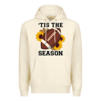 Sandshell tis the season football sunflower Premium Hoodie - AdoDesignShop