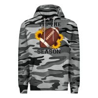 Slate Camo tis the season football sunflower Premium Hoodie - AdoDesignShop