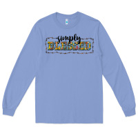 Colony Blue simply blessed Long Sleeve Tee - BarkalooDesign