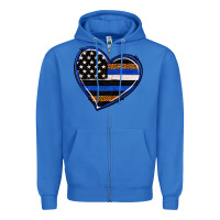 True Royal police heart Zipper Hoodie - RanaPortraitStore