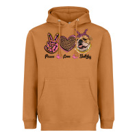 Meerkat peace love bulldog Heavyweight Hoodie - RanaPortraitStore