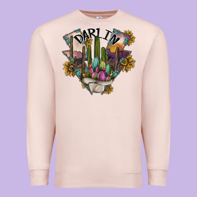 Darlin Premium Sweatshirt Designed By Sublimationcraftshop