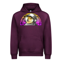 Mauve Wine dogecoin to the mars Urban Hoodie - Jasminsmagicworld