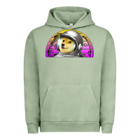Pigment Oil Green dogecoin to the mars Urban Hoodie - Jasminsmagicworld