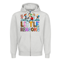 Dove Grey i love my job for all the little reason Zipper Hoodie - RanaPortraitStore