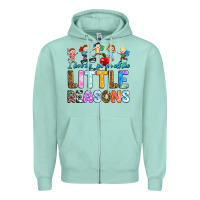 Seafoam i love my job for all the little reason Zipper Hoodie - RanaPortraitStore