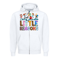 White i love my job for all the little reason Zipper Hoodie - RanaPortraitStore