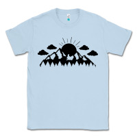 Dusty Blue View Classic Tee - Unal Design