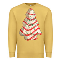 Antique Gold white christmas cake Premium Sweatshirt - FaDigitalArtStudio