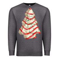 Charcoal Heather white christmas cake Premium Sweatshirt - FaDigitalArtStudio