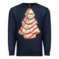 Navy white christmas cake Premium Sweatshirt - FaDigitalArtStudio