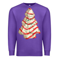 Purple white christmas cake Premium Sweatshirt - FaDigitalArtStudio
