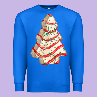 White Christmas Cake Premium Sweatshirt Designed By Fadigitalartstudio