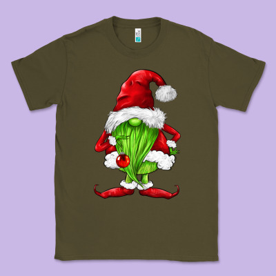 Green Christmas Gnomes Classic Tee Designed By Fadigitalartstudio