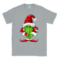 Heather Grey green christmas gnomes Classic Tee - FaDigitalArtStudio