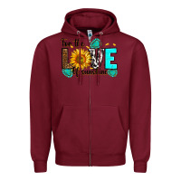 Burgundy for the love of sunshine Zipper Hoodie - RanaPortraitStore